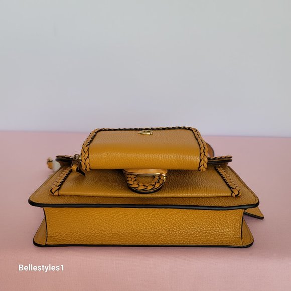 COACH Small Tabby Chain Clutch With Braided Trim & Matching Small Card Case SET⭐ - Picture 7 of 16